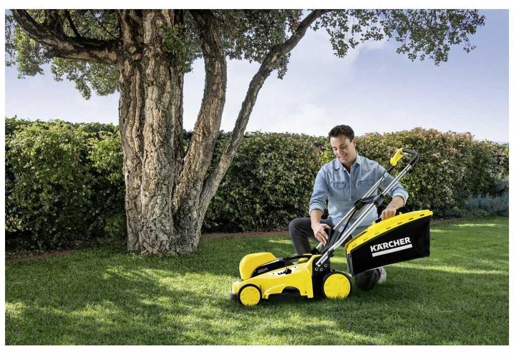 Аккумуляторная газонокосилка KARCHER LMO 36-40 Battery (1.444-452.0) фотография 16