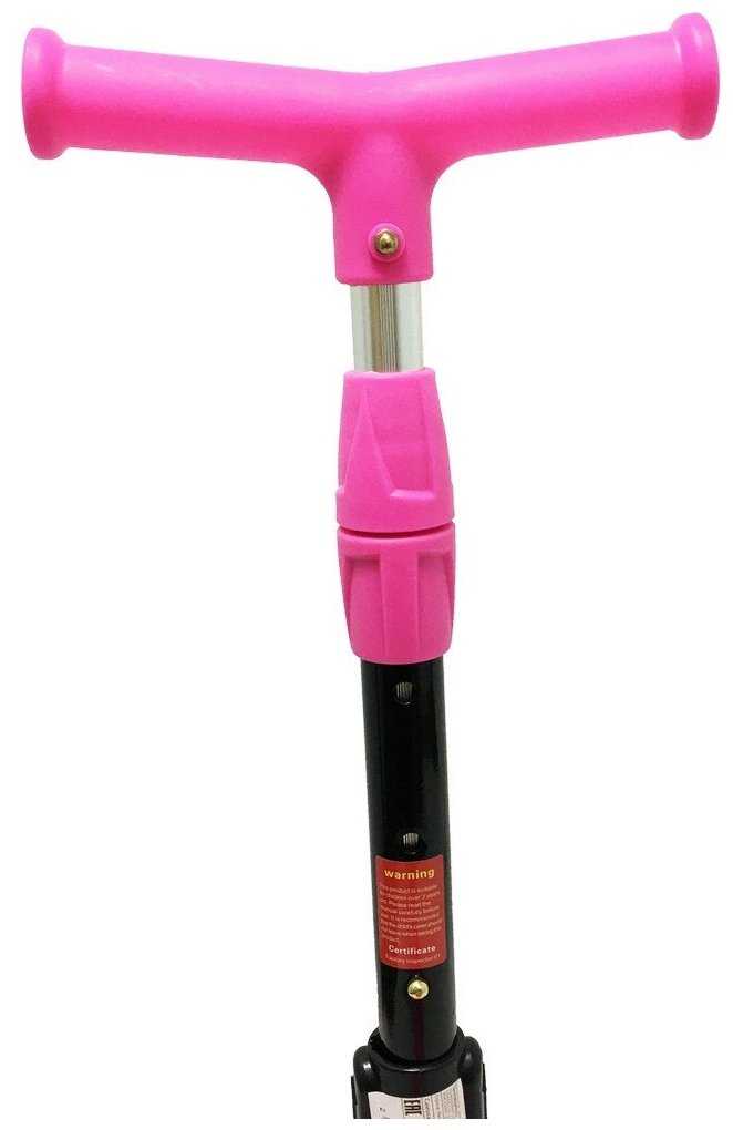 Складной трёхколёсный самокат со светящимися колёсами Scooter Mini Kids Lights 103A фотография 4