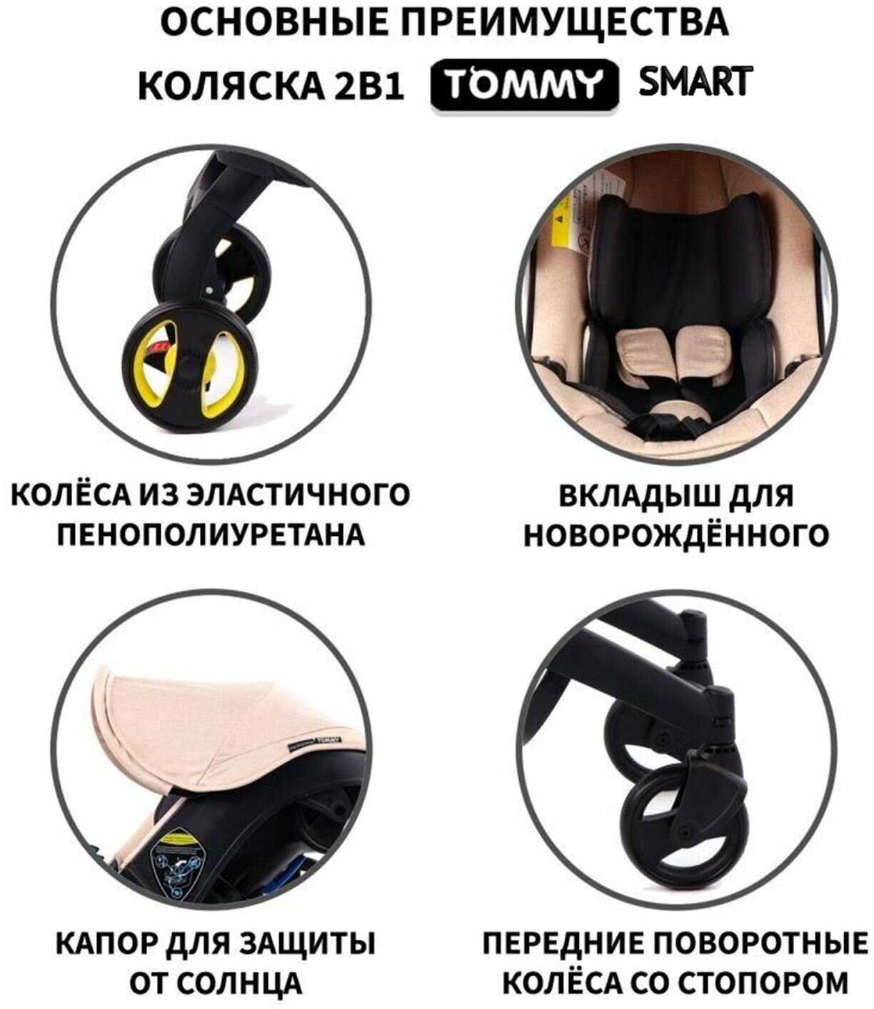 Коляска-автокресло Tommy Smart (0-24 мес. до 13 кг) фотография 19