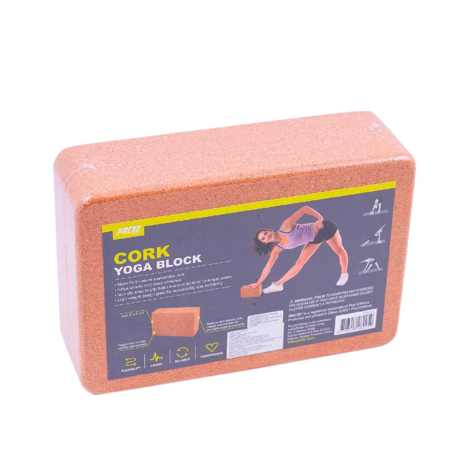 Блок для йоги PRCTZ Блок для йоги (PRCTZ CORK YOGA BLOCK) фотография 8