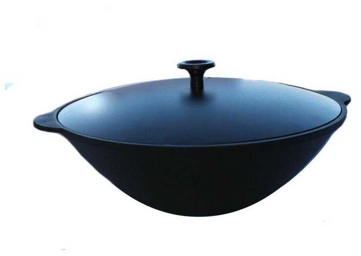 Сковорода-вок Камская посуда, 2,7 л, с алюминиевой крышкой фотография 5