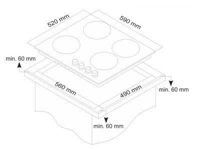 Электрическая варочная панель Simfer H60D14B011 фотография 1