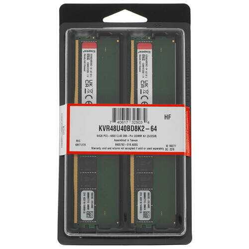 Модуль памяти Kingston DDR5 4800 DIMM (KVR48U40BD8K2-64) фотография 3