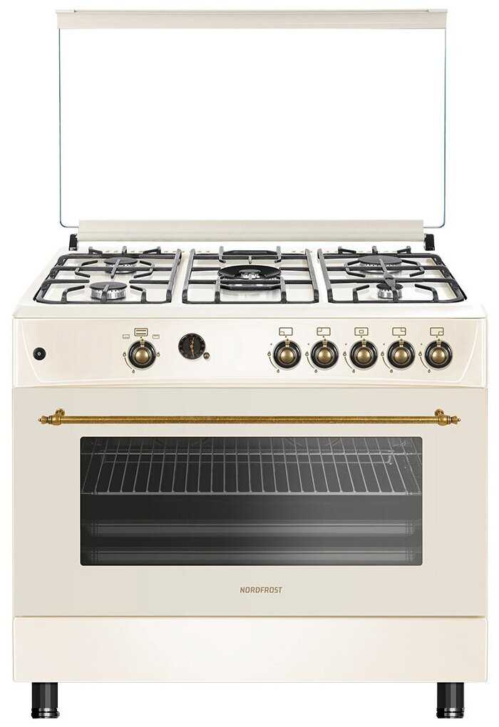 Газовая плита NORDFROST GG 9064 YR, авторозжиг, газ-контроль