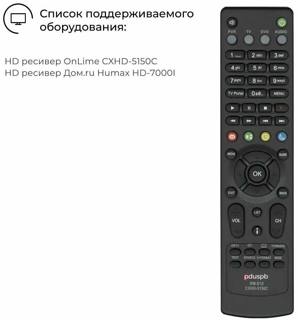 Модельный оригинальный пульт OnLime RM-E12 фотография 2