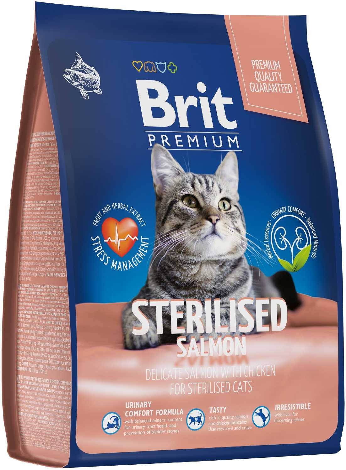 Корм Brit Premium Sterilised с лососем и курицей