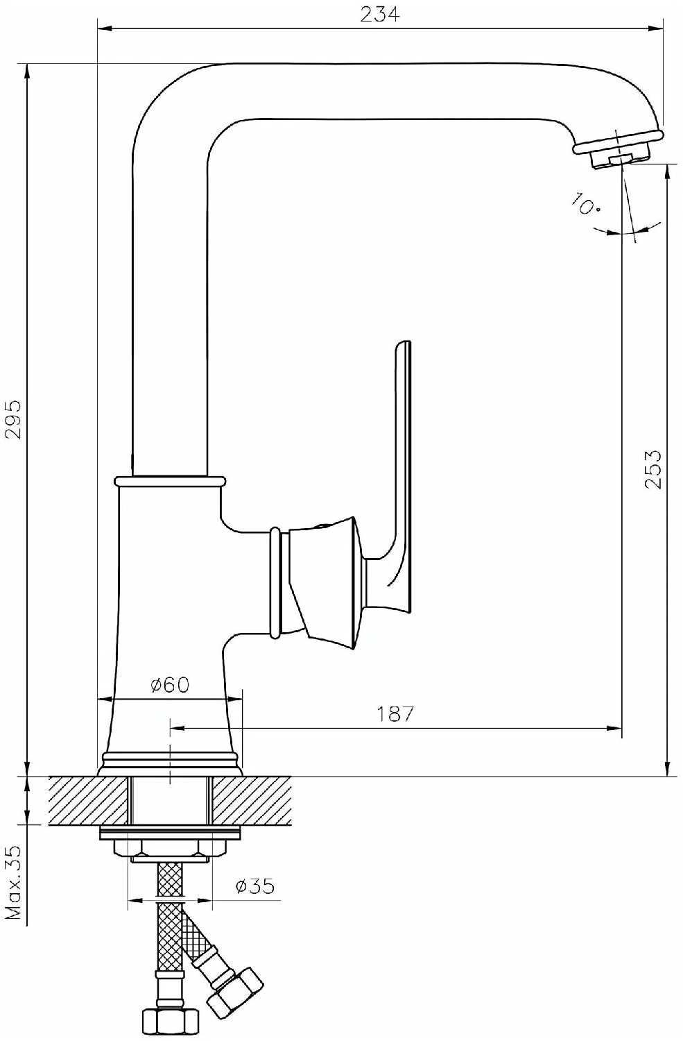 Смеситель Rush FLG0835-2 фотография 9