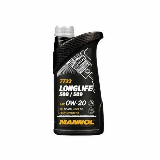Синтетическое моторное масло Mannol Longlife 508/509 0W-20 (7722) фотография 2
