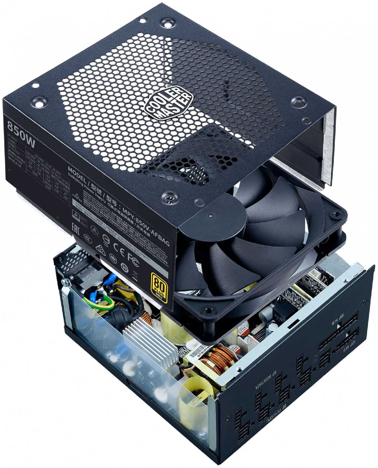 Блок питания Cooler Master V850 Gold V2 Full Modular 850W (MPY-850V-AFBAG) фотография 9
