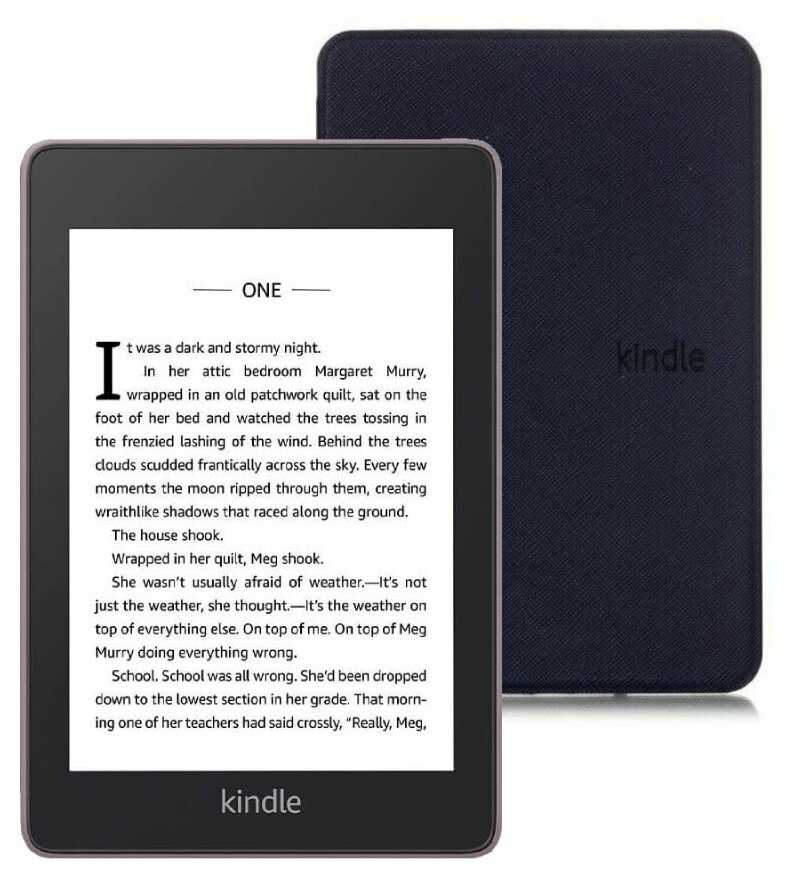 Электронная книга Amazon Kindle Paperwhite 2018 8Gb Ad-Supported Plum + Чехол UltraSlim фотография 5