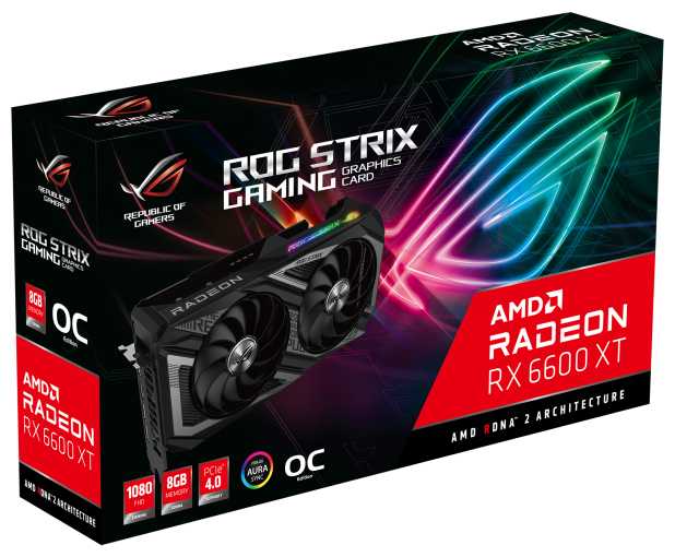 Видеокарта ASUS ROG Strix Radeon RX 6600 XT OC 8GB, ROG-STRIX-RX6600XT-O8G-GAMING фотография 10