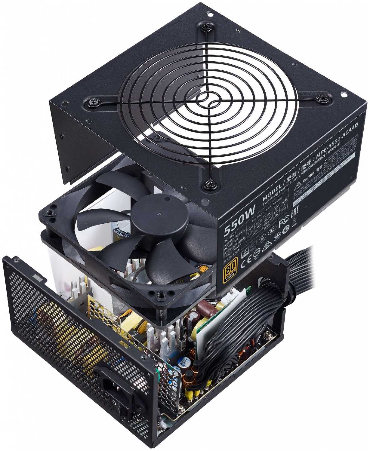 Блок питания Cooler Master MWE Bronze 550 V2 550W (MPE-5501-ACAAB) фотография 6