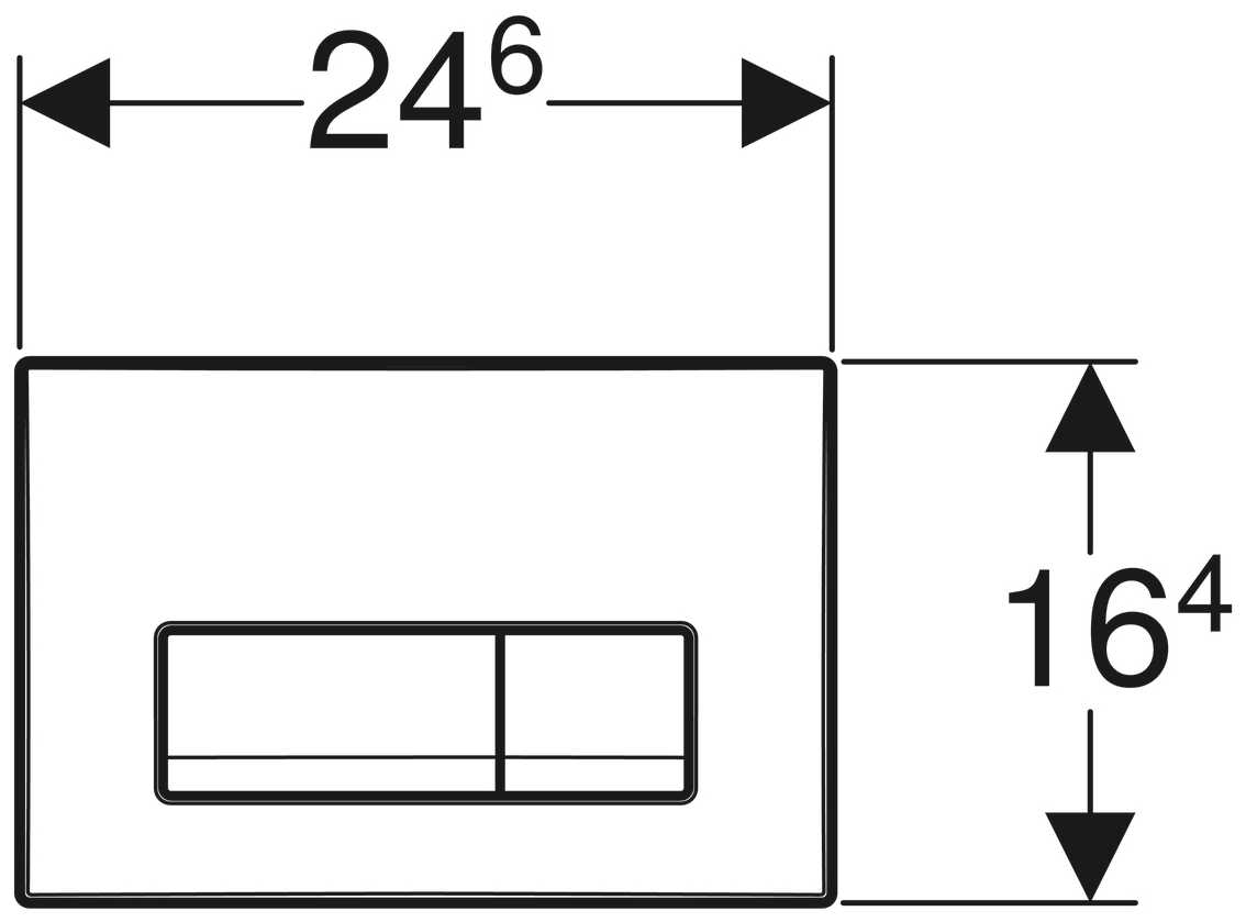 Кнопка смыва GEBERIT Delta 51 фотография 8