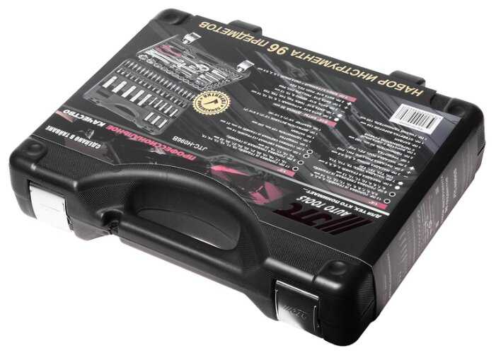 Набор бит и торцевых головок JTC AUTO TOOLS H096B, 96 предм. фотография 3