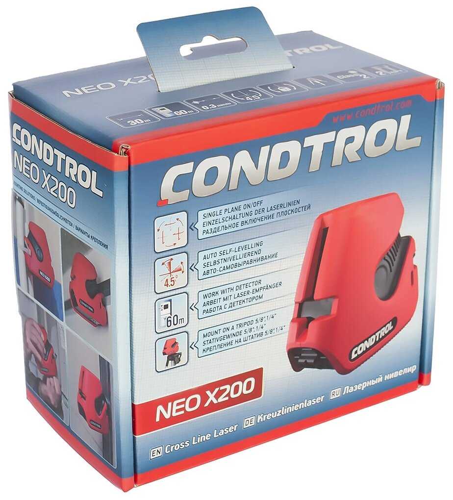 Лазерный нивелир CONDTROL Neo X200 (1-2-115) фотография 9