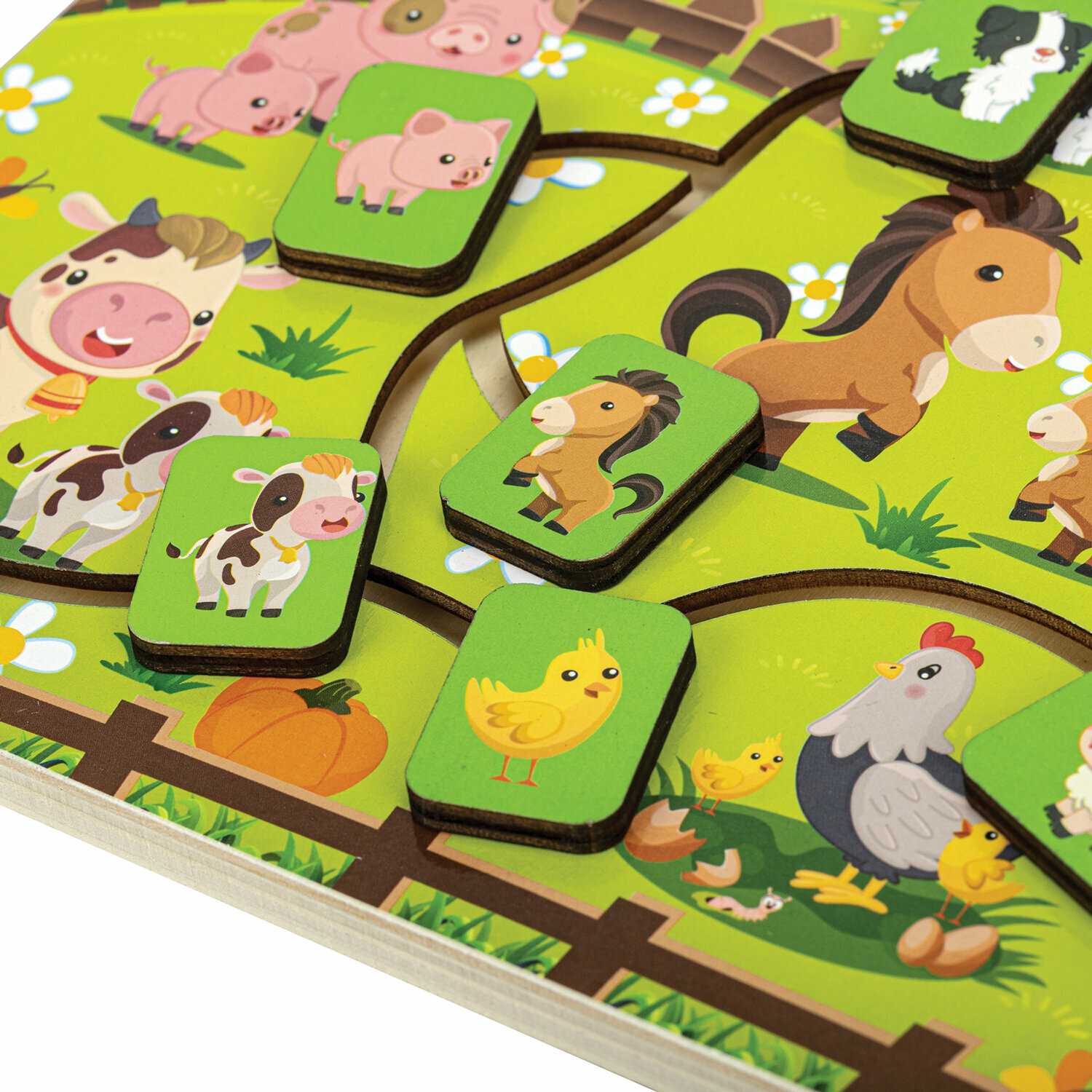 Игра лабиринт Brauberg Kids Животные в деревне (665264) фотография 8