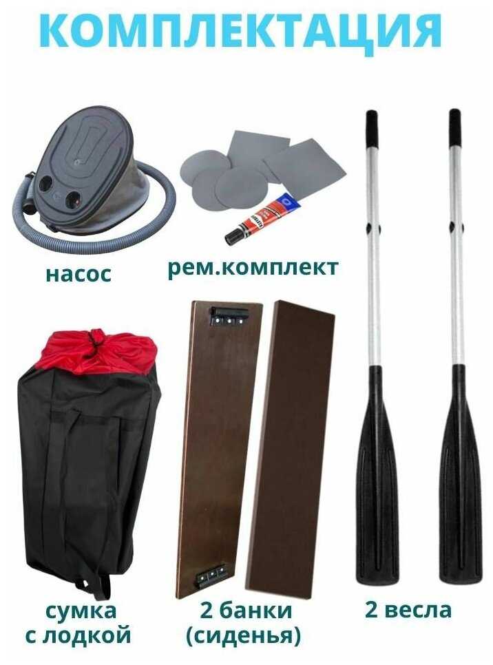 Лодка под мотор надувная ПВХ для рыбалки - подарок на день рождения рыбаку фотография 19
