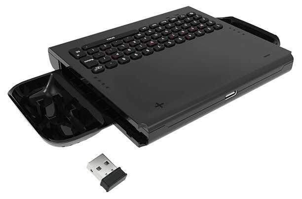 Dobe Беспроводная клавиатура с держателем для контроллеров Joy-Con (TNS-1702) фотография 1