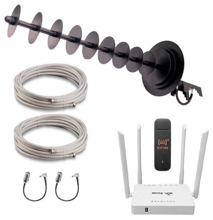 Комплект Интернета Impulse 4G модем 3372 (3372H-153) + WiFi Роутер OS Zyxel + Антенна Mimo