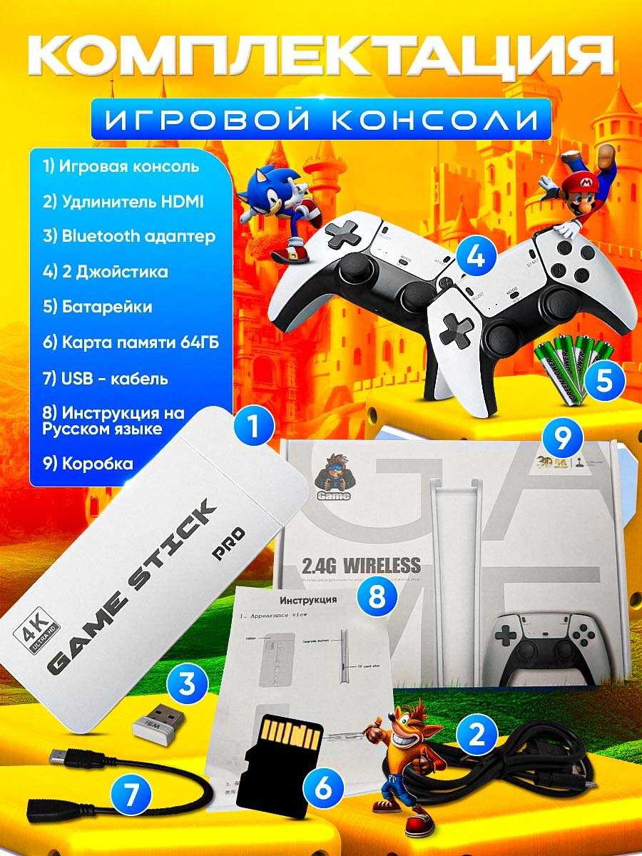 Консоль игровая приставка для телевизора Game Stick M15 (GameStick) фотография 9