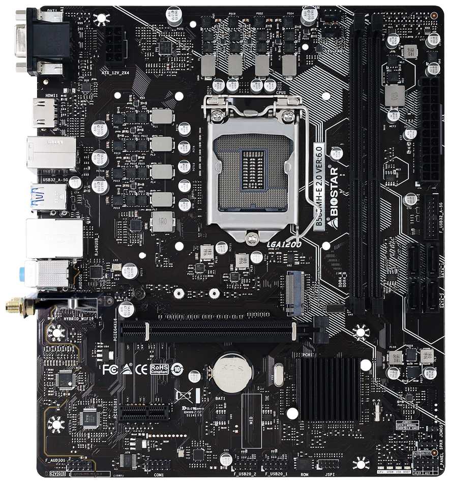 Материнская плата Biostar B560MH-E 2.0 Ver. 6.0