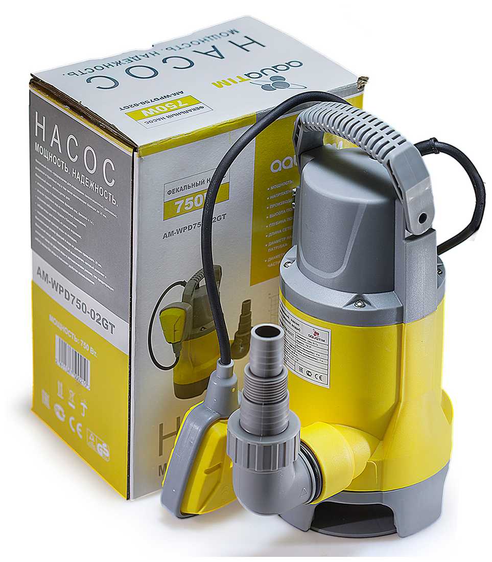 Насос дренажный TIM WPD400-02GT (400Вт, Hmax 7м, Qmax 7000 л/ч)