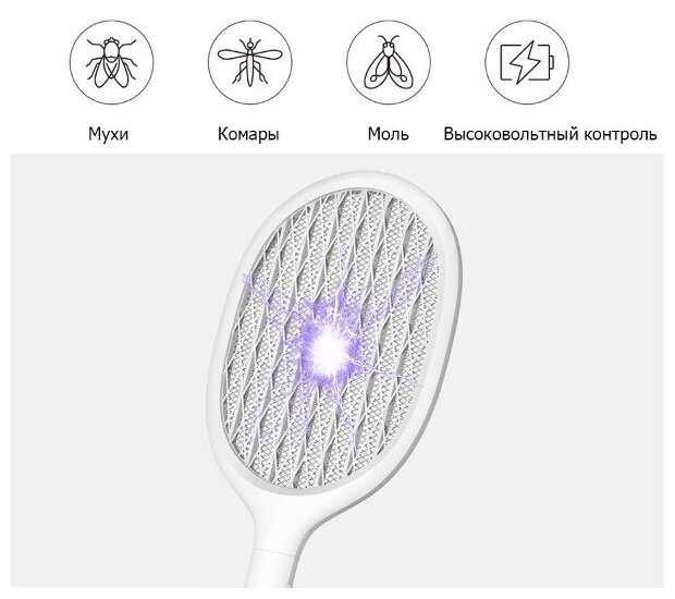 Электрическая мухобойка Xiaomi Solove Electric Swatter P1 фотография 1