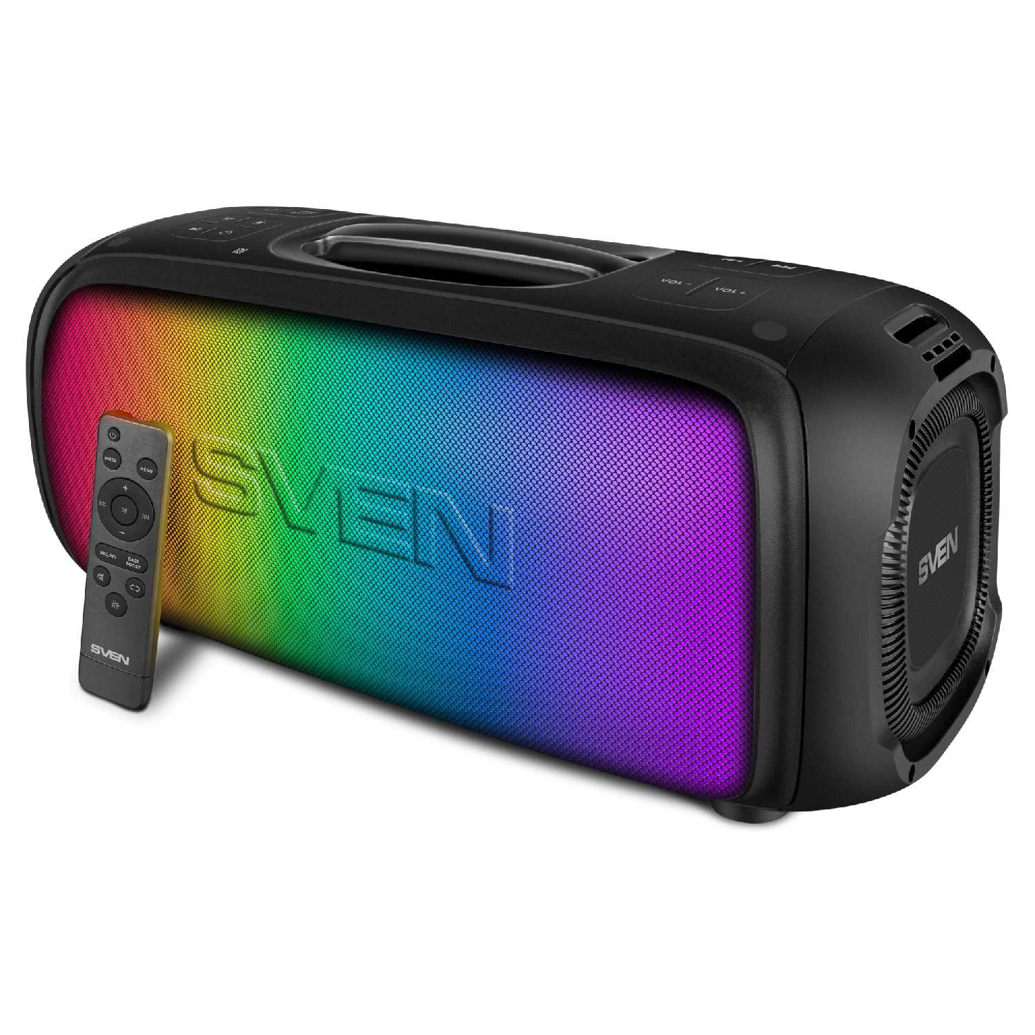 Беспроводная портативная Bluetooth колонка SVEN PS-860 (FM-радио, USB flash, microSD, TWS, пульт ДУ) 100 Вт фотография 6