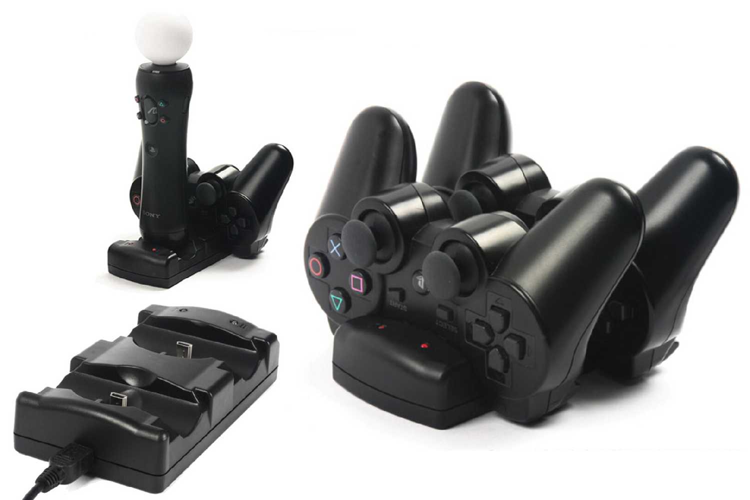 Док-станция для двойной зарядки MyPads TA-127270 для контроллера Dualshock 3 PS3/ Move 3 фотография 3