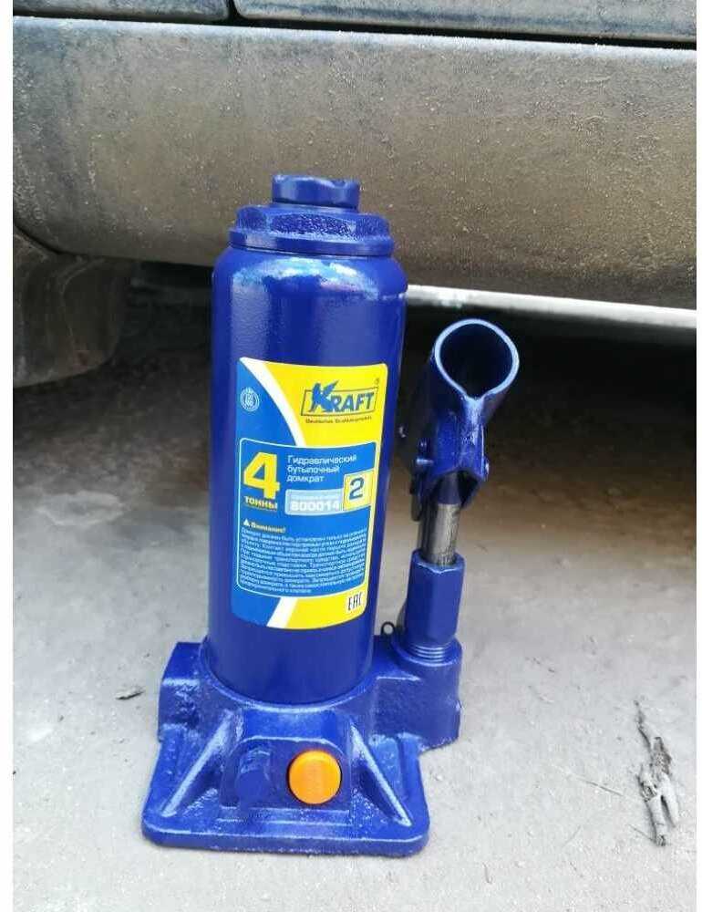 Домкрат бутылочный гидравлический KRAFT KT 800014 фотография 8