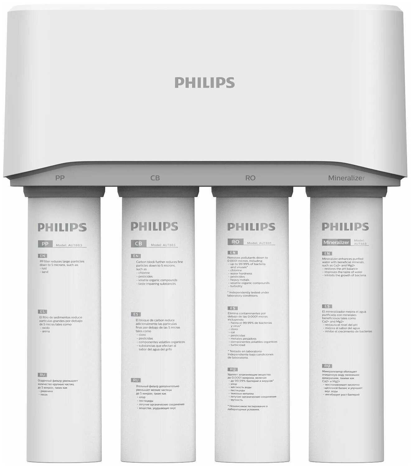 Обратноосмотическая система фильтрации проточная PHILIPS (AUT2016/10)