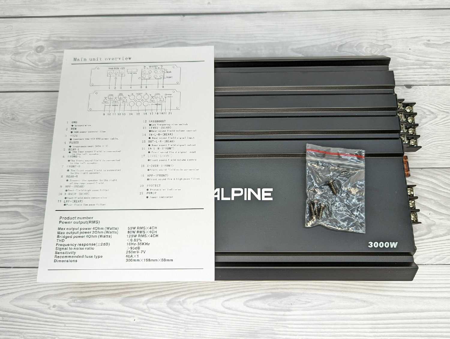 Автомобильный усилитель ALPINE AP-45.1 фотография 13