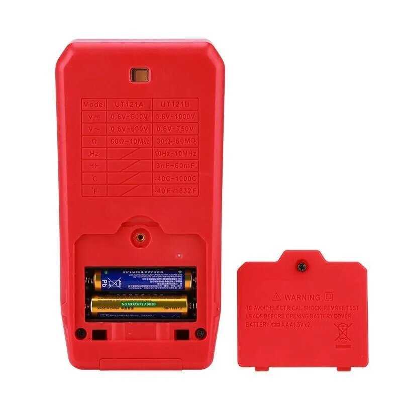 Цифровой карманный ультратонкий мультиметр UNI-T UT121B (00-00012004) фотография 4