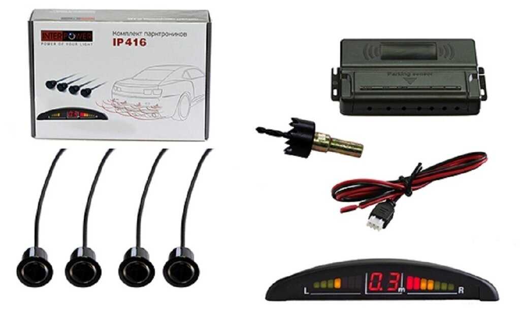 Парктроник SILVERSTONE F1 Interpower IP-416 (4 датчика 19мм) фотография 10