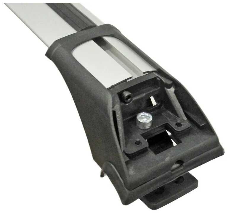 Багажник на рейлинги Tourmaline V1 для NISSAN QASHQAI 2006-2013 J10 серебристый фотография 3