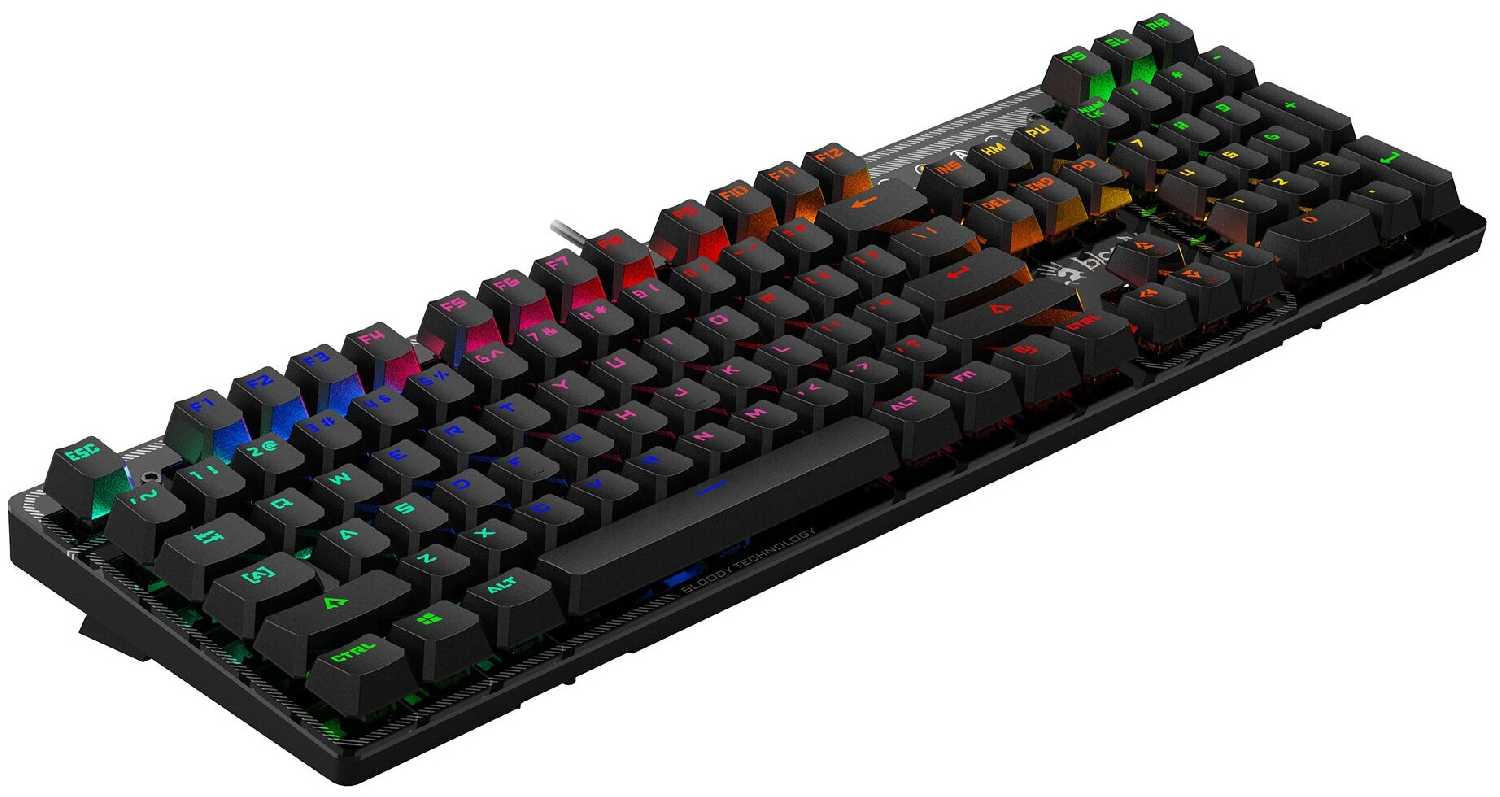 A4Tech Клавиатура A4Tech Bloody B750N DESTINY механическая серый USB Multimedia for gamer LED фотография 6
