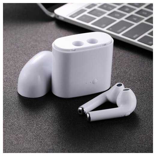 Беспроводные наушники Bluetooth True Wireless Stereo HBQ i7S (Белый) фотография 6