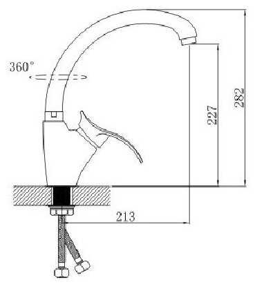 Смеситель на кухню Potato P5901-7 фотография 1