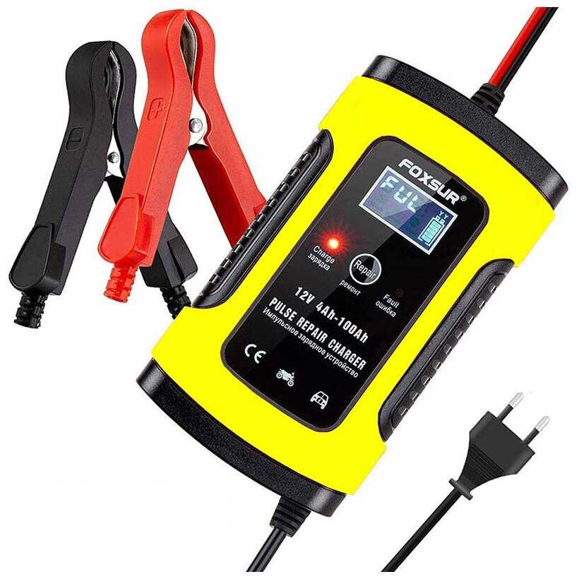 Зарядное устройство FOXSUR Зарядное устройство для автомобильного аккумулятора (12V-5А) фотография 17