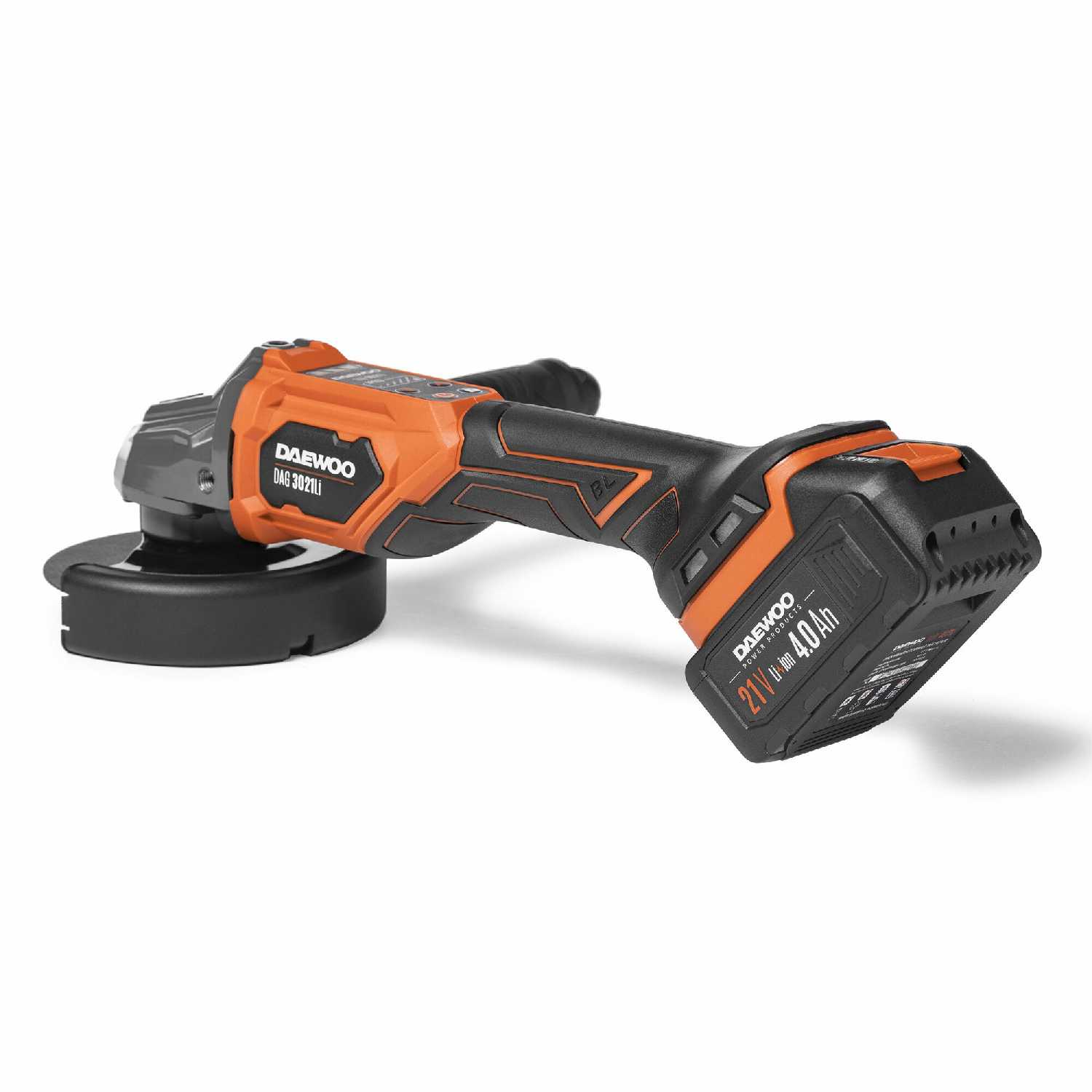 Аккумуляторная УШМ DAEWOO DAG 3021Li SET [21В, 125мм, Li-Ion 4А/ч + ЗУ] фотография 1