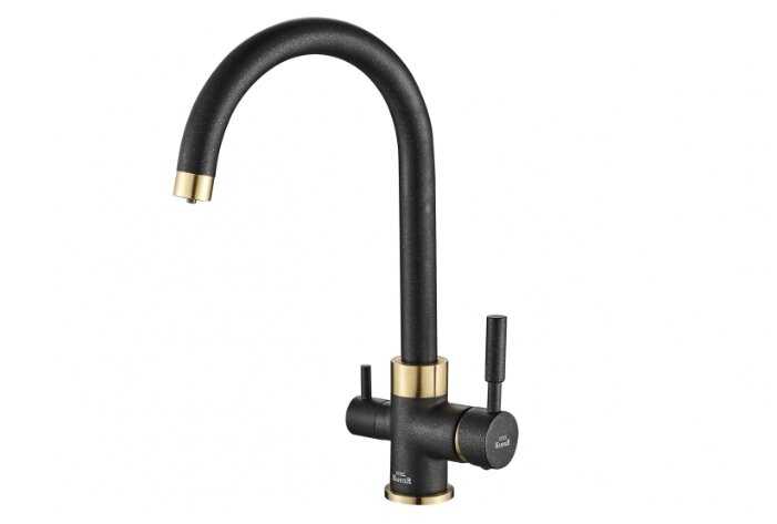 Однорычажный смеситель для кухни (мойки) STEEL HAMMER SH 713 BLACK BR