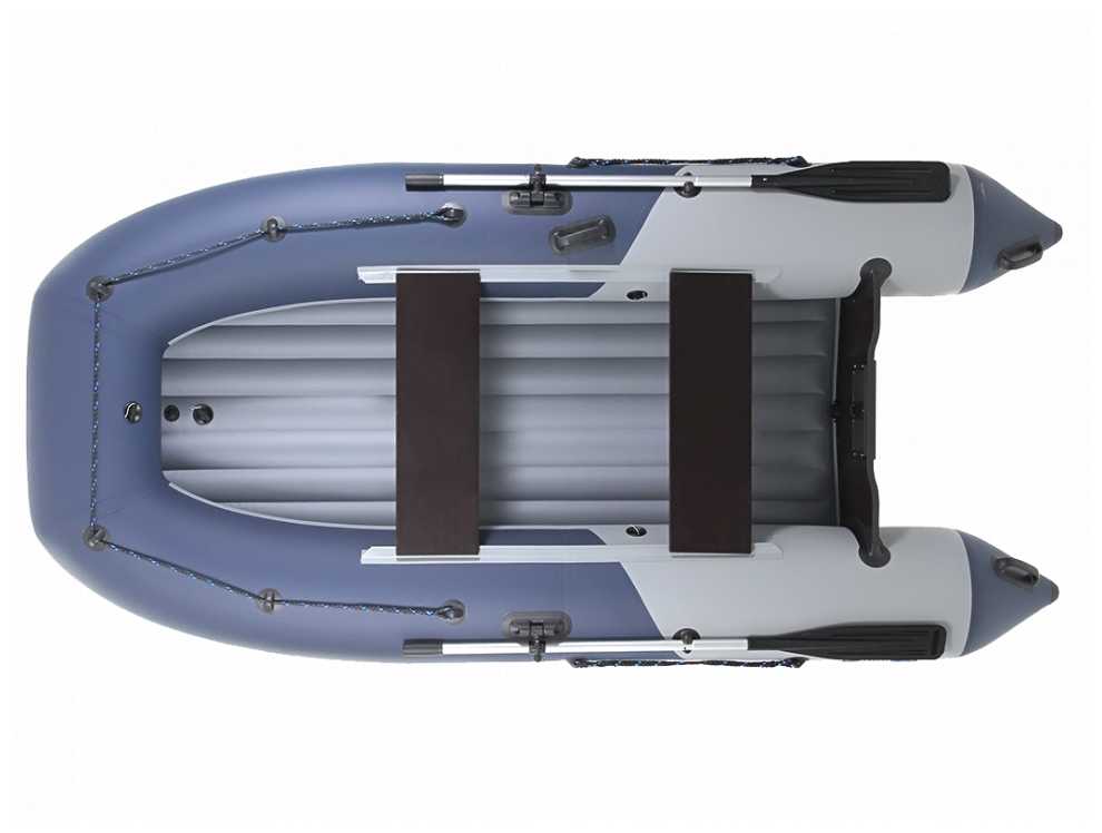 Надувная лодка НДНД Grouper 310 серо-синий