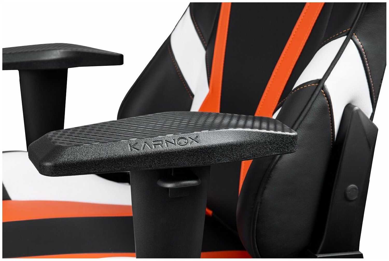 Кресло геймерское KARNOX HERO Lava Edition, черно-оранжевый фотография 5