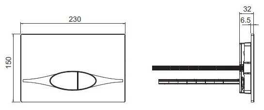 Кнопка смыва Jacob Delafon E29026-01R фотография 4