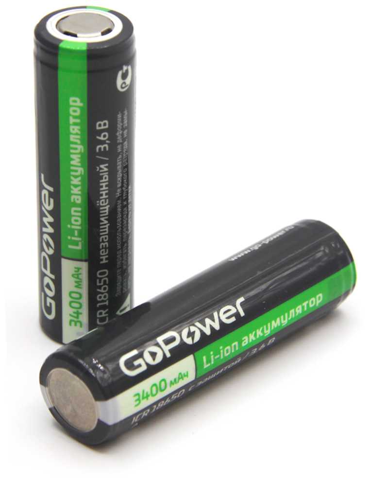 Аккумулятор GoPower 18650 (NCR18650B) фотография 3