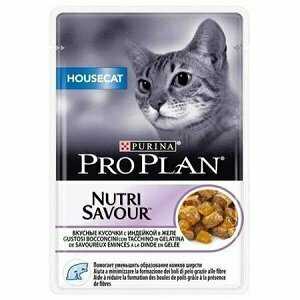 Корм для кошек Pro Plan Nutrisavour Housecat с индейкой (кусочки в соусе) фотография 4