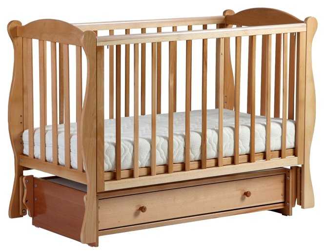 Кроватка ЛЕЛЬ (Кубаньлесстрой) Кубаночка-6 БИ 42, классическая, универсальный маятник фотография 1