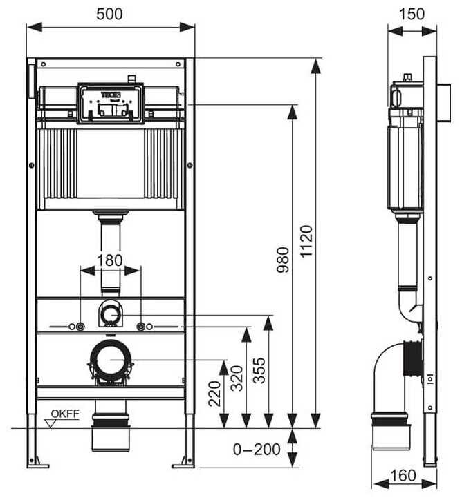 Рамная инсталляция TECE base 2.0 (9400412) фотография 1