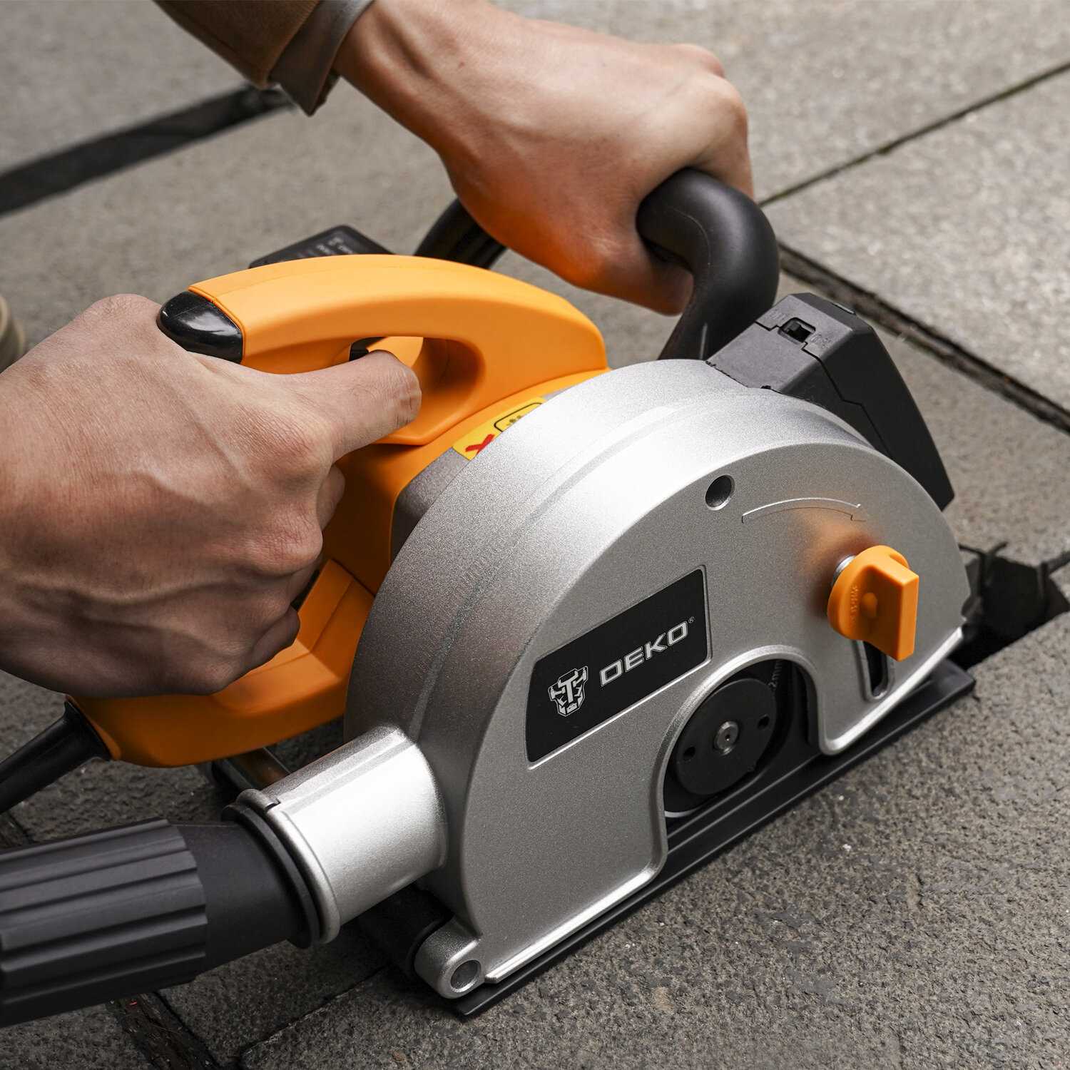 Штроборез DEKO DKWC1800, 125 мм, 1800 Вт, лазерный указатель фотография 5