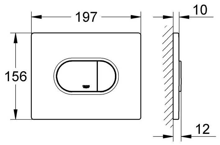 Кнопка смыва Grohe Arena Cosmopolitan 38858SH0 фотография 1